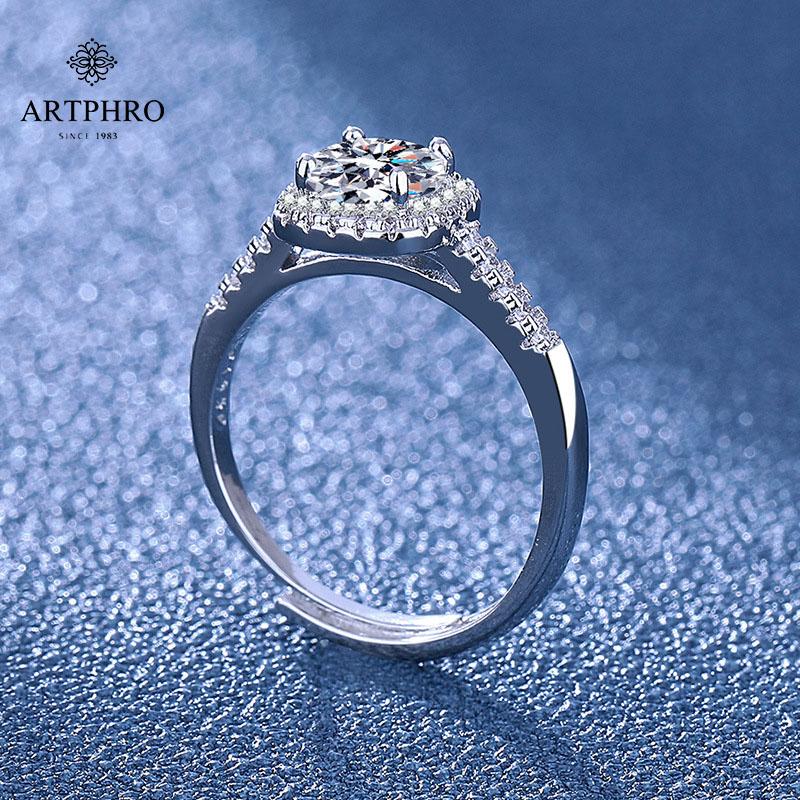 ARTPHRO Eight Hearts and Eight Arrows Princess-Cut Adjustable Ring for Women 1