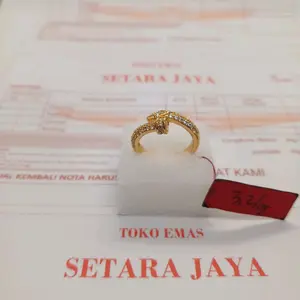 bisa cod,terlaris,cincin wanita motip paku,berlapis emas,free ada surat dari tokoh