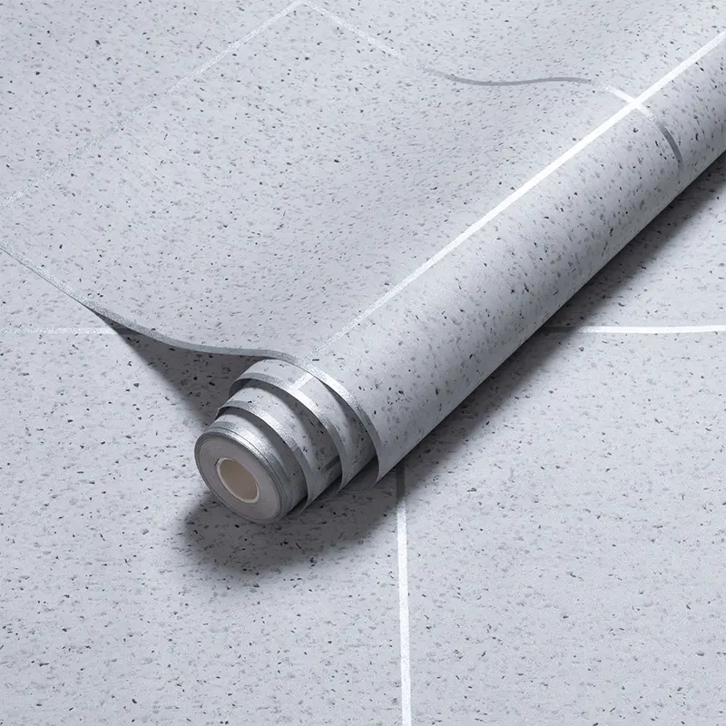 Floor Sticker Thickened Nonslip Wear Resistant Toilet Kitchen Waterproof Oilproof Tile Floor Wallpaper Self Adhesive Mat Moistureproof