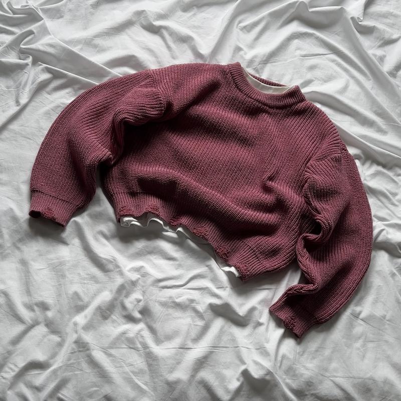 SLICK " SWEATER LEN BASIC" KNIT MERINO PREMIUM - FORM BOXY BY THE SLICK WAY UNISEX