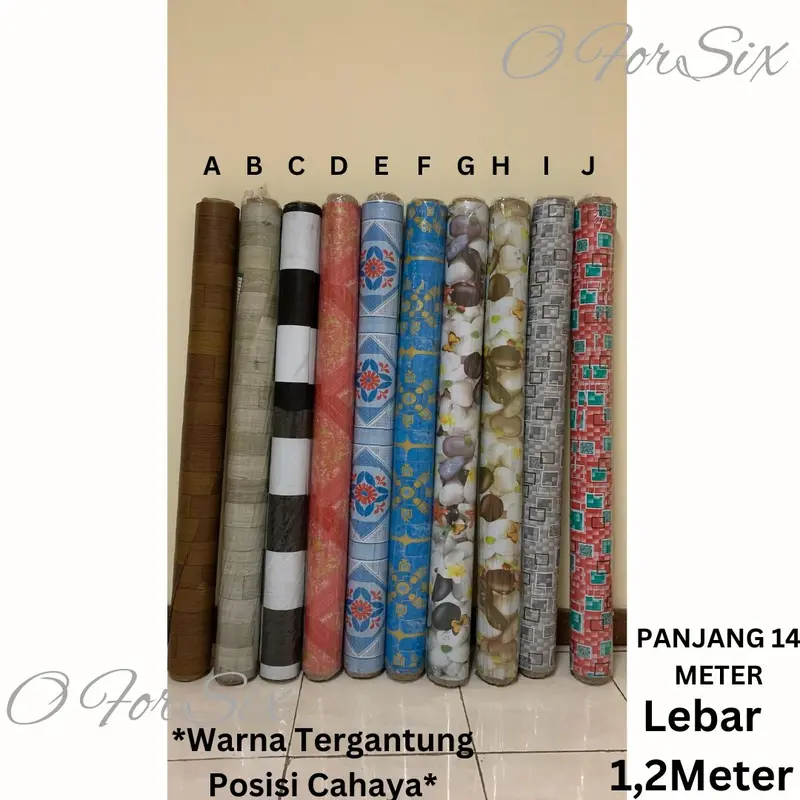 (NEW2) (ROLL) KARPET PLASTIK/PERLAK LANTAI/MEJA/KARPET LANTAI PLASTIK LEBAR 1,2 METER 0