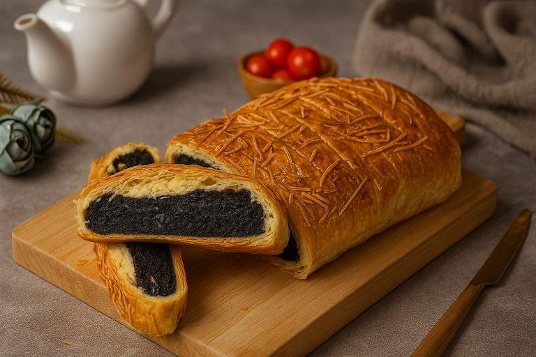 [MoNyeNyo Brownies] Brownies Fudgy keju serut dibatas dan dibalut kulit pastry