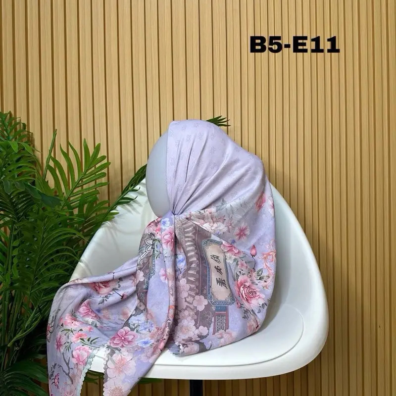 Hijab Voal Segiempat | Oliveils Hijab Voils Motif Printing