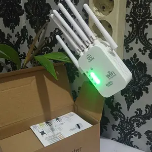 Wifi-Repeate-Wifi-Range-Extender-Router-Penguat-Sinyal-WiFi-Booster-2.4G-Wi-Fi-Ultraboost-Access-Point-Wifi-Repeate-1200-Mbps-Repeater-Signal-Amplifier-Penerima-Pemancar-Sinyal-Alat-Penyambung