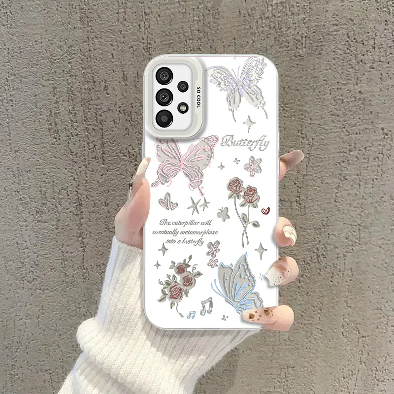 CASING BUTTERFLY FOR SAM A55 (5G) A54 A53 A52 A51 (4G) A50 A35 A34 A33 A32 A31 A25 A21S A20S A15 (4G 5G) A14 A13 A12 A11 A10S A05S A04E A03CORE A02S GALAXYA22 A70 A71 A72 NOTE20ULTRA 9 S10 S20 S21 S22 S23 S24 FE PRO PLUS CANTIK PREMIUM NEW CASE CYK0143