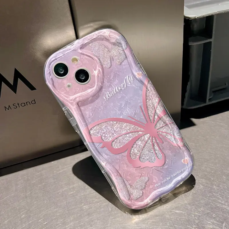 Casing Hp OPPO A58 4G A78 4G case HP pelindung silikon Softcase lembut baru Kesing ponsel pola kupu-kupu cantik casing 2