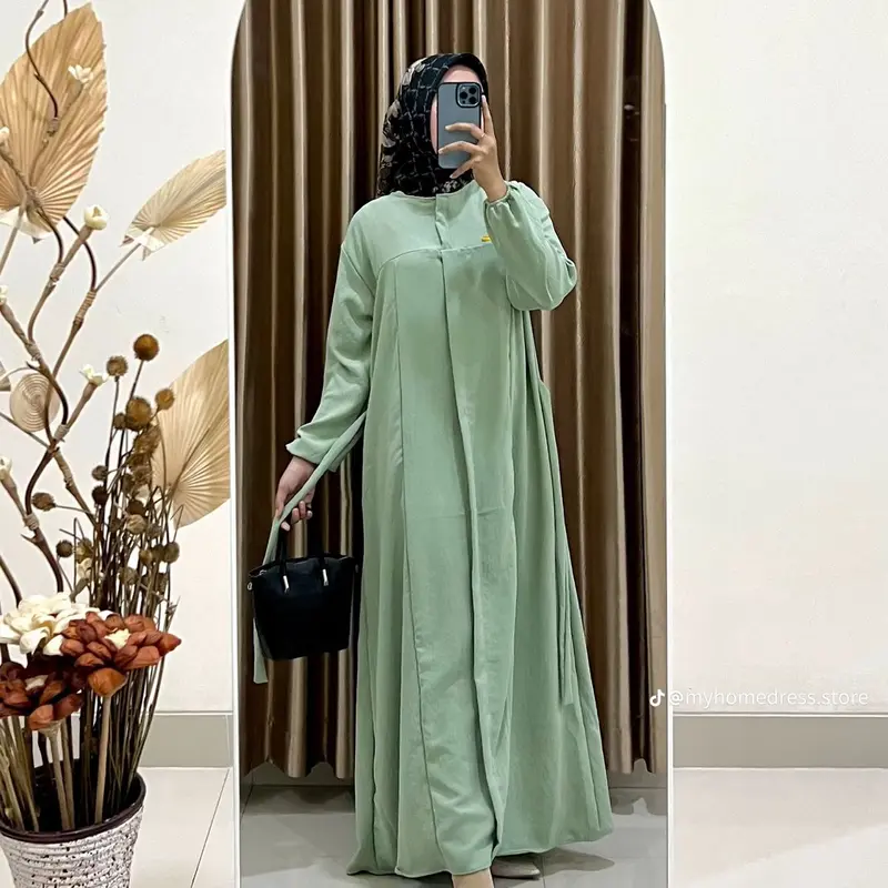 Abaya Elsira 2 VARIASI SET HIJAB&BROSS- Free Bross SAJA// Busui Friendly 1