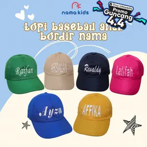 TOPI BORDIR NAMA ANAK TOPI CUSTOM NAMA TOPI BORDIR SATUAN TOPI BASEBALL BORDIR NAMA DEWASA TOPI BORDIR LOGO KARAKTER DEWASA Fashion