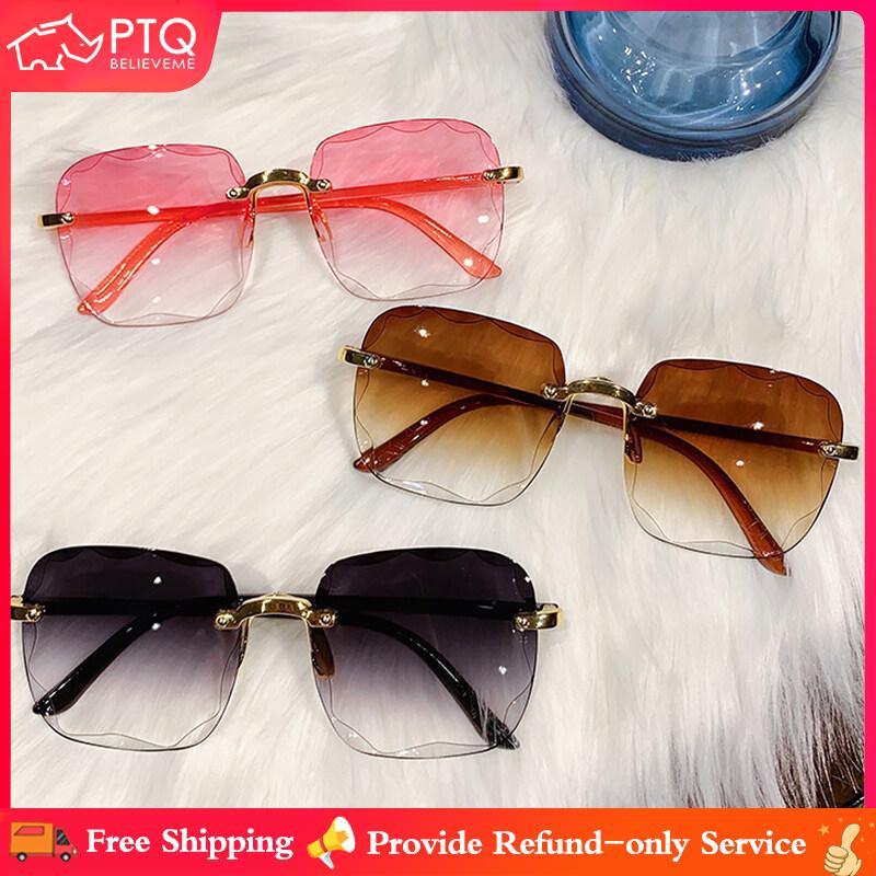 Kính Râm Cá Tính, Thời Trang Mới, Phong Cách Đường Phố, Kính Râm Không Khung, Kính Chống Nắng Cá Tính, Chống Tia Cực Tím, Kính Râm Màu, Dành Cho Nữ, Thường Ngày Và Dễ Phối Đồ,  Women PTQ
