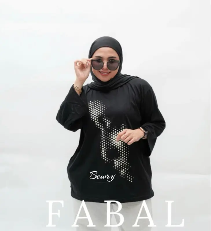 Kaos Sweater Atasan Oversize Wanita Lengan Panjang 4