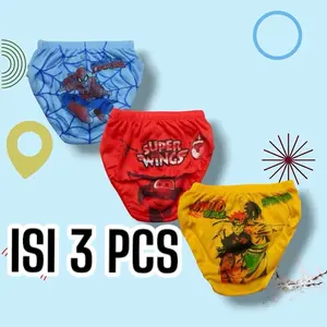 ISI 3 PCS Celana Dalam Anak Laki-Laki Perempuan 1-8 tahun