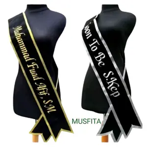 Selempang Wisuda Dewasa Beludru Gratis Bordir Request Nama Suka Suka