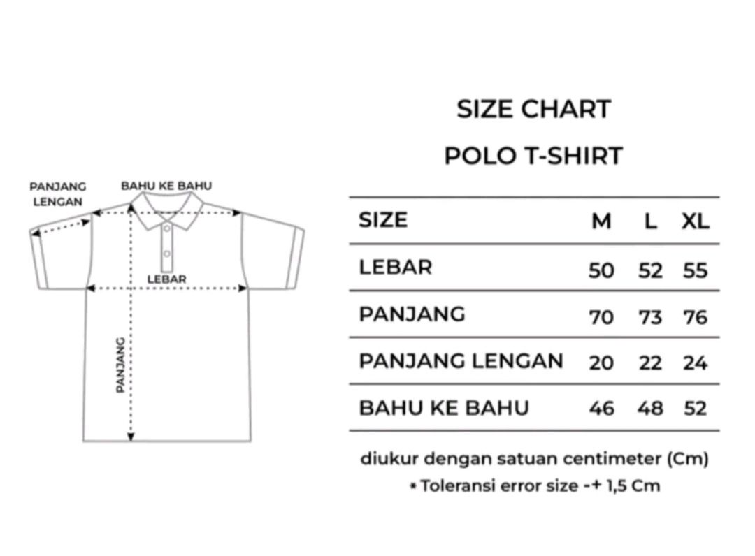 polo t-shirt sablon-padi Kerah  peremium high quality cotton lakos