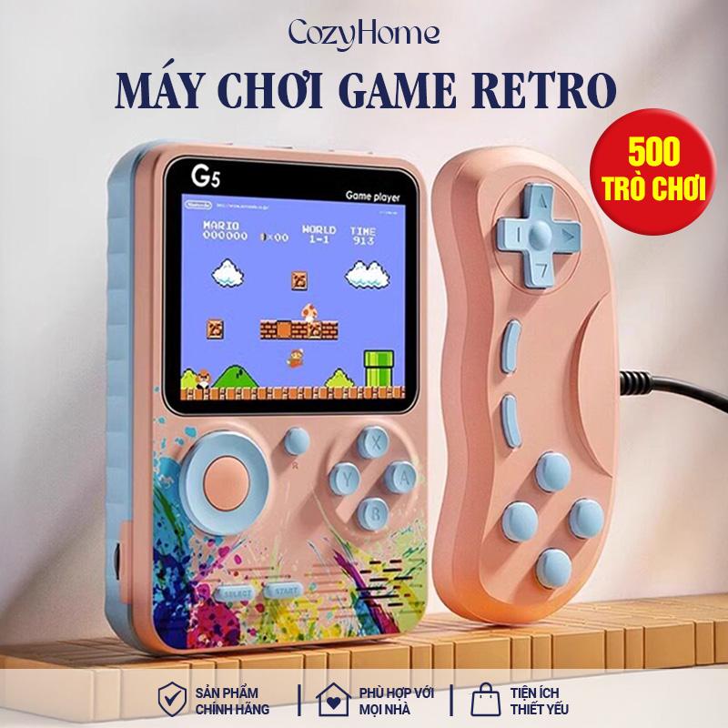Game Boy Mini Máy Chơi Game Retro 500 Trò Chơi Máy Chơi Điện Tử 500 Trò Chơi Cổ Điển Màn HÌnh Rõ Nét Sạc Pin Tiện Lợi