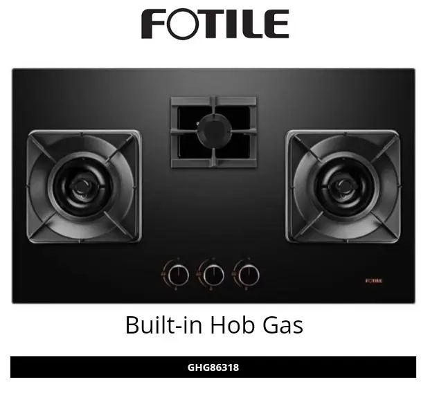 FOTILE Kompor Tanam Gas 2 Tungku/Built-In Hob Gas type GHG73202 Free Baterai Free Installasi