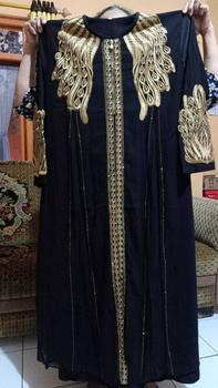 Product Review of (COD)Gamis Abaya Arab SHANIA Motif Bordir Jersey Mix Ceruty Mote Swarosky Terbaru Muslim Hitam Turki Mewah from @**1 0