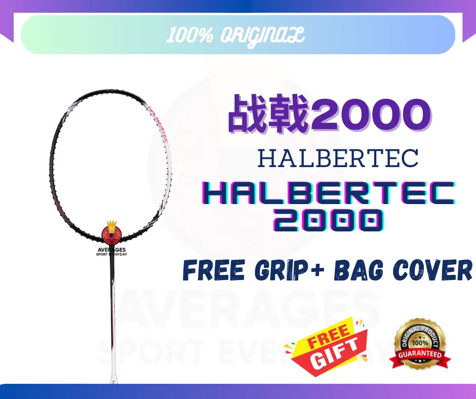 【READY STOCK】Original LN Halbertec 2000 Original Badminton Unstrung Racket 【Free Grip & Bag Cover】
