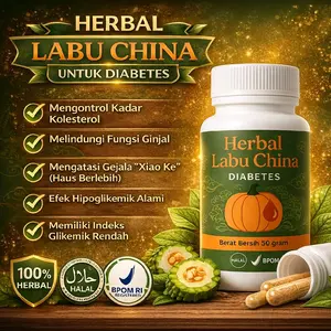 Herbal Labu China Diabetes - Ekstrak Labu Cina Daun Sirsak & Sambiloto 50 Gram Halal EPMON