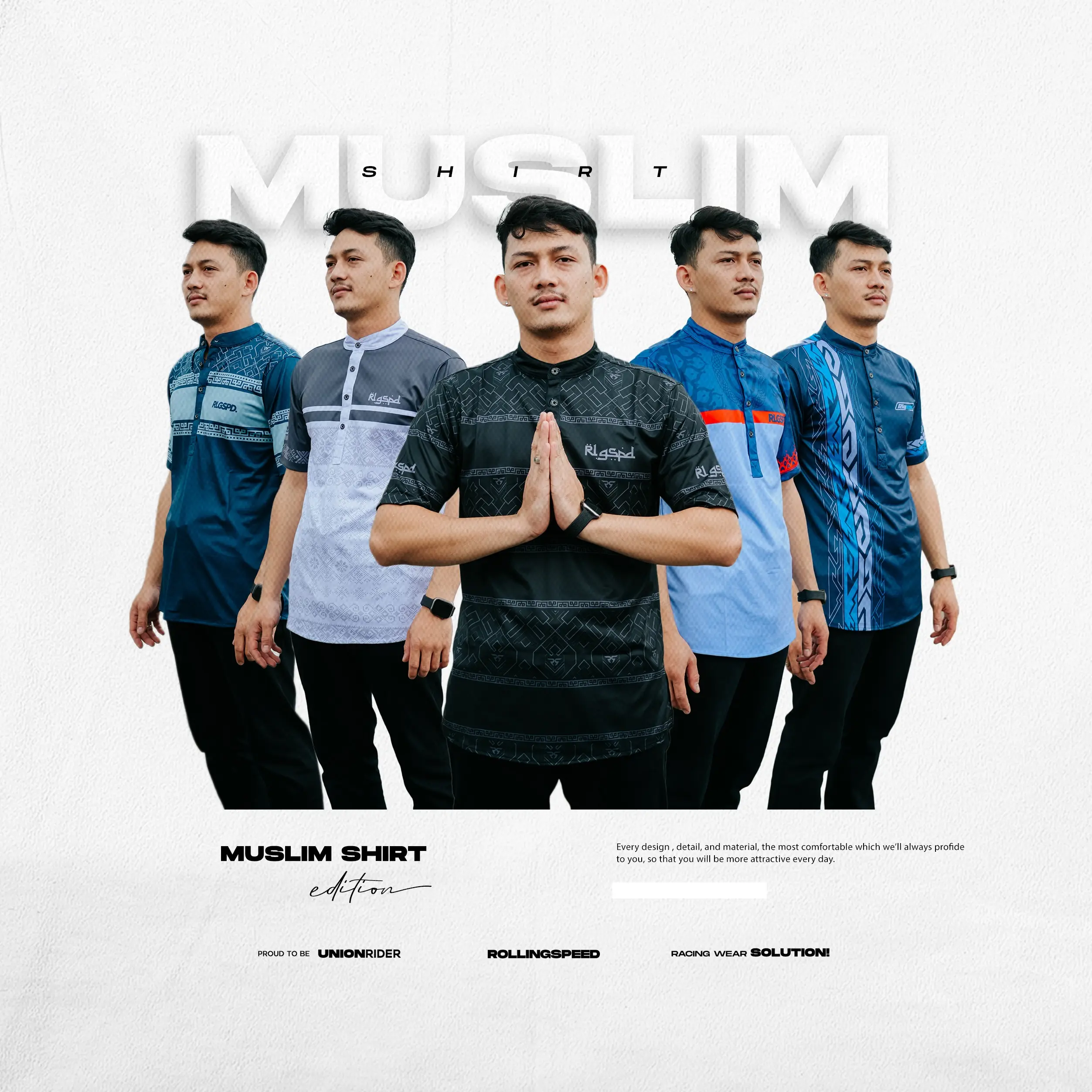 Rollingspeed - Koko Jersey Black - Jersey Lengan Pendek Baju Motif