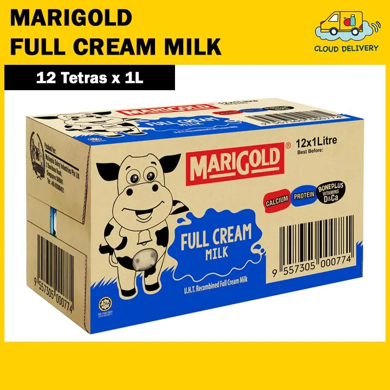 Marigold UHT Milk (12 x 1L) - Full Cream