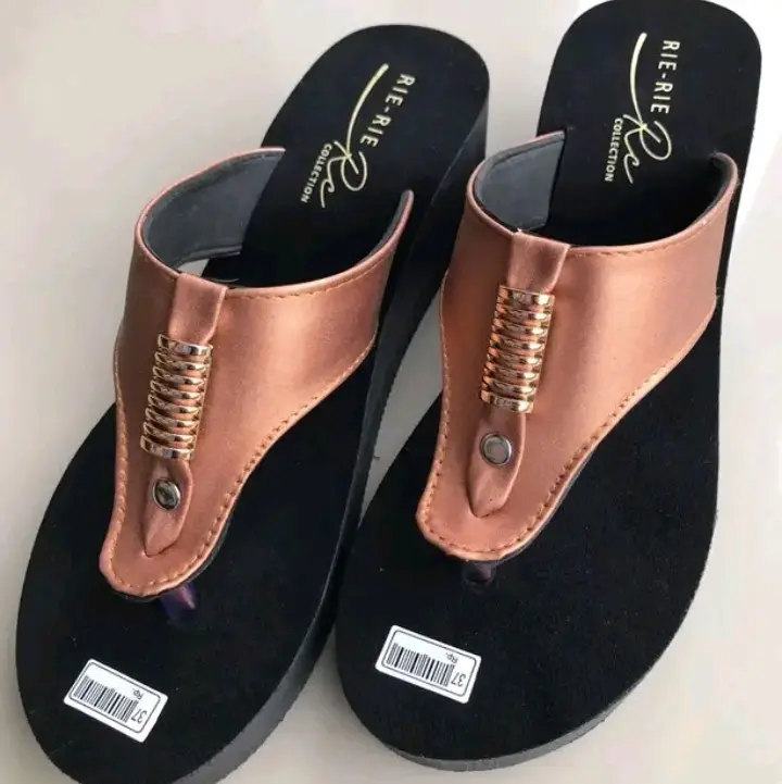 SANDAL WEDGES JA'AT wanita dewasa fashion sendal Jepit Cewek Karet
