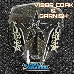 VISOR COAK & GARNISH BINTANG API ALL AEROX SEMUA TAHUN