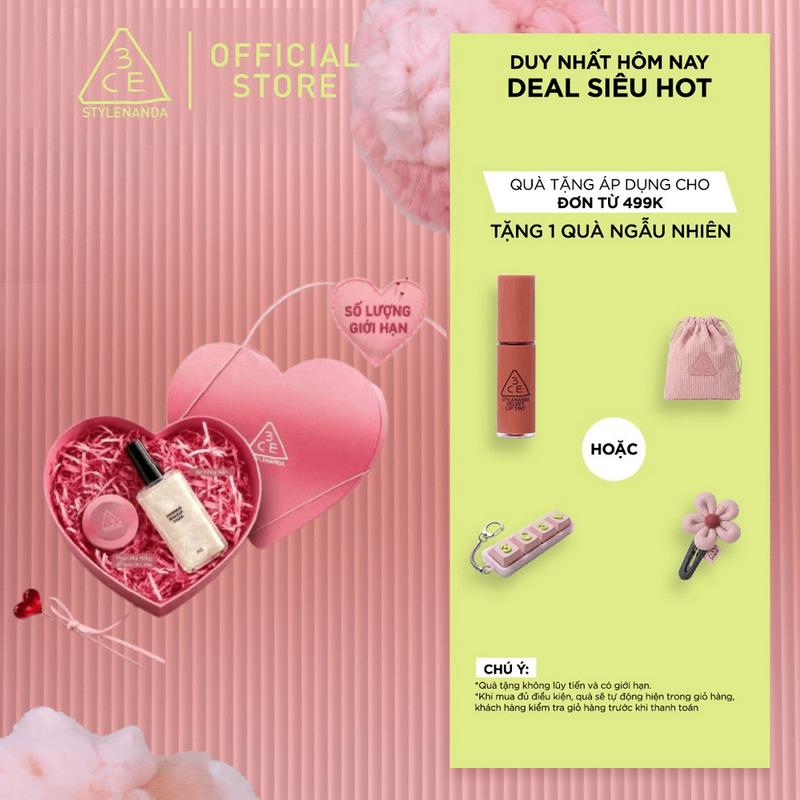 3CE HEARTBEAT Bộ Quà Tặng Giới Hạn 20.10