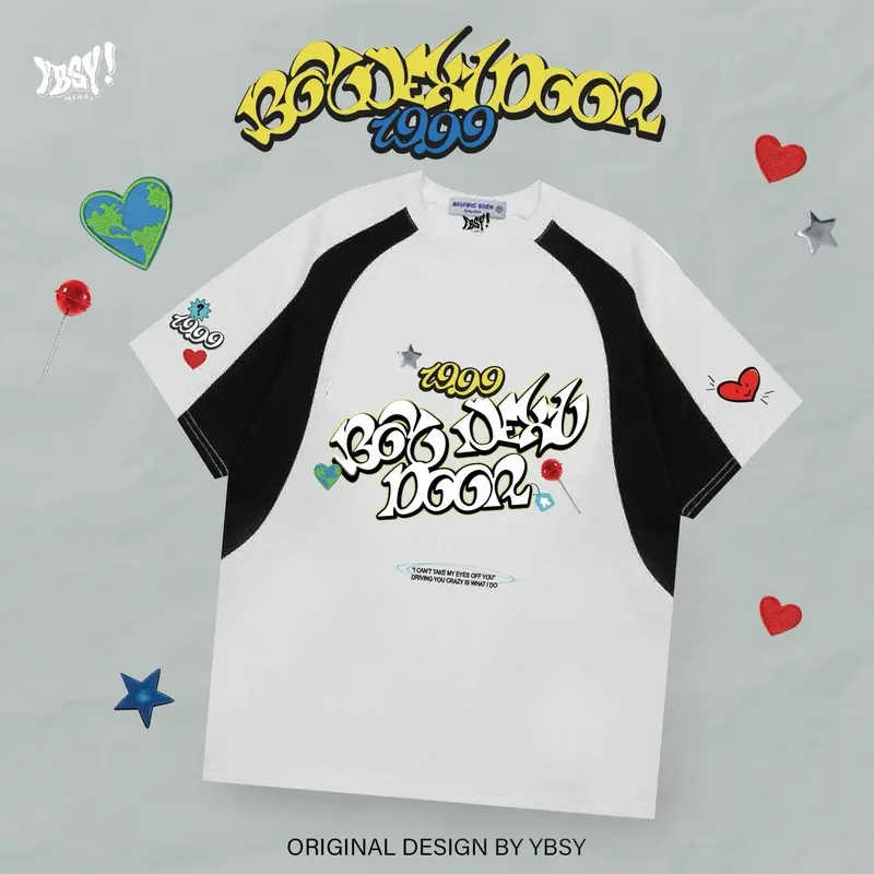 LAST STOCK !!!Y2K BoyNextDoor two tone t-shirt 2
