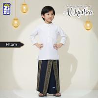 Gambar Little Zizu - Sarung Tenun Anak Muslim Instan Al-Kautsar Motif Etnik - Hitam, M dari Little Zizu Kota Depok 4 Tokopedia