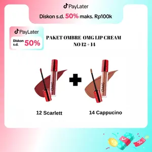 BEST OMBRE ! OMG LIP CREAM NO 14 CAPPUCINO + 12 SCARLETT