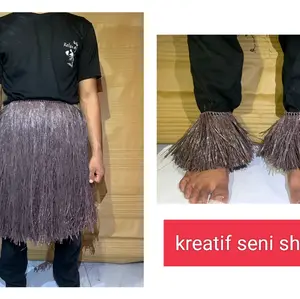 Rok Rumbai+aksesoris gelang kaki TK,Anak,Dewasa,Jumbo dari tali rapia