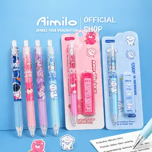[READY] Aimilo Pensil Mekanik 0.5 mm Mechanical Pencil Set Isi Refill 20 Alat Tulis Sekolah