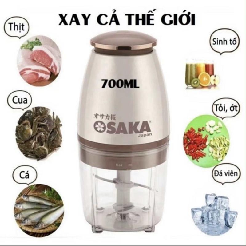 Live Máy Xay Đa Năng OSAKA Nắp Đồng Japan Cao Cấp 1800W FP126P - Xay Thịt Cá Rau Củ - Xay Sinh Tố - Xay Đá