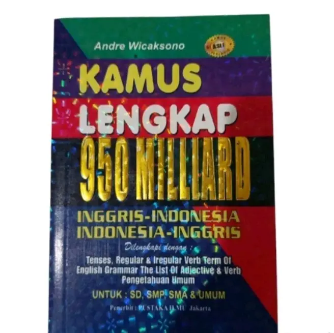 Kamus Bahasa Inggris - Indonesia 950 Milliard [ full color ]