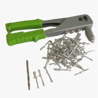 Paku Rivet 550(100pcs)+Stang Rivet+Matabor Besi PN 4,5mm bor paket 2