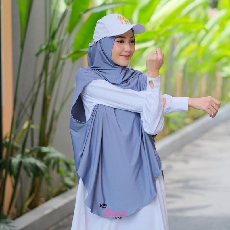 Anasya sport hijab jersey premium by quail hijab Sporty Syari Instan 1