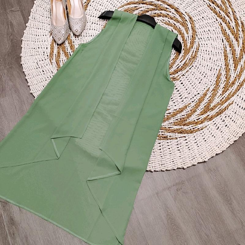 rompi panjang atasan wanita kekinian / outer tanpa lengan bahan ceruty babydoll 4