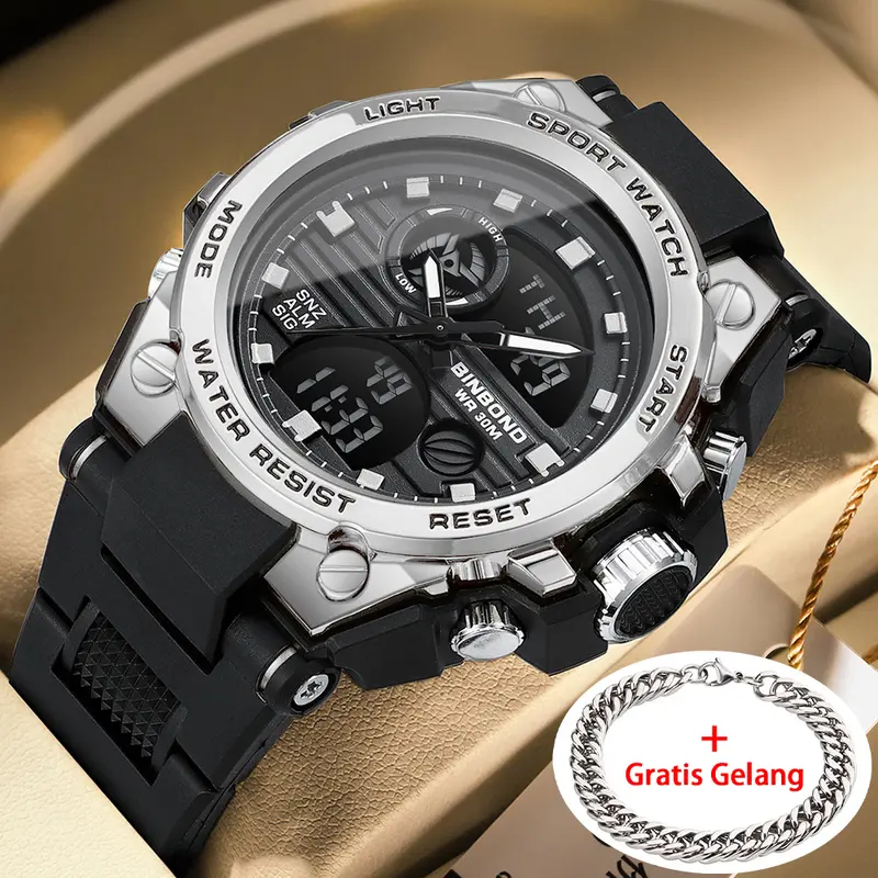 Fashion electronic watch 3c digital display waterproof luminous accurate timing watch 0