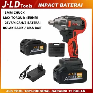 JLD NEW ERA - Max torsi 350 - 450 NM Impact wrench cordless pembuka baut ban mobil / ban motor / cvt 1bat/2bat Bisa COD impacta pr