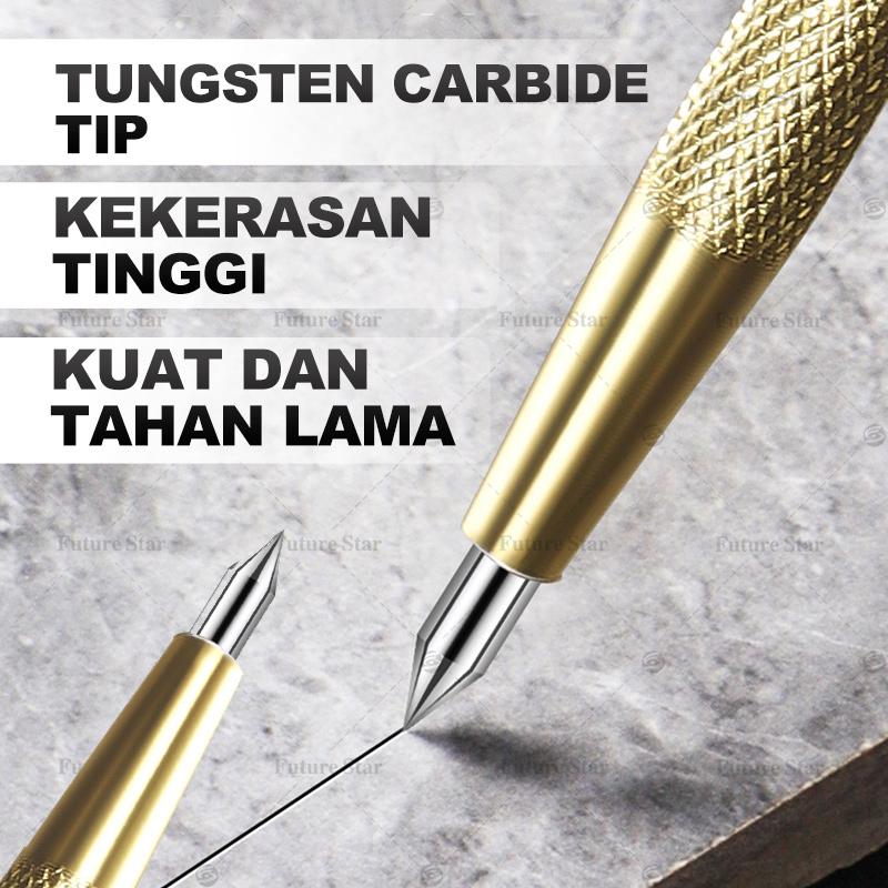 Alat Pemotong Kaca / Pisau Potong Kaca / 2-19mm Keramik Ubin Glass Cutter Diamond Granit Cutting Tool Manual Multifungsi Alat Penanda Garis Model Pulpen Tool Set 2 In 1 Ukir Nat Stainless Metal 1