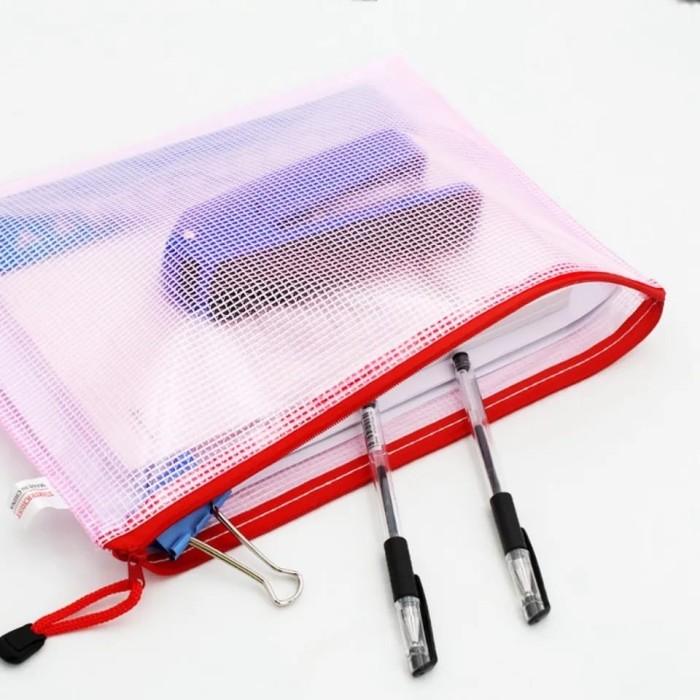 Zip Bag Pocket Folder Pouch Filling Stationery Organizer Multifungsi Terlaris! 4
