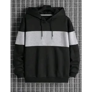 Sweater Hoodie Katun Fleece Setrip Kombinasi atasan Pria Wanita