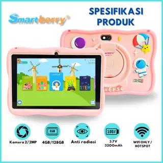 [PROMO] SMARTBERRY STUDY TAB B89 Plus 4/128GB / Tablet Anak / Hadiah Anak / 7 Inch / Android 13 2
