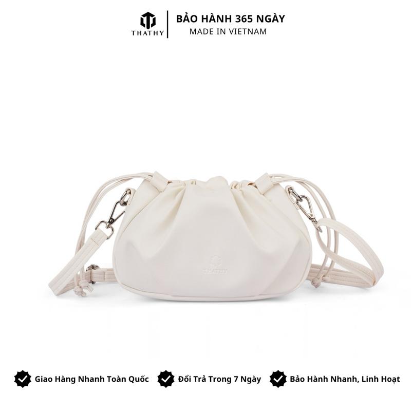 [ TẶNG VÍ ] Túi Xách Nữ THATHY Chính Hãng / Đường May Bền Tỉ Mỉ / Da PVC trẻ trung phong cách / TDCN01