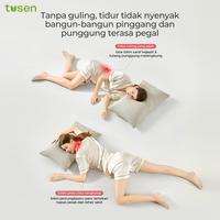 Gambar 【BANTAL IBU HAMIL】TUSEN SmartSleep Huggy I Guling Memory Foam Bantal Tidur Multifungsi unik Supportive untuk Relaksasi & Postur Tubuh - TUP07 - Green dari TUSEN Official Store Kab. Tangerang 3 Tokopedia