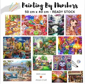 PAINT BY NUMBER 40 X 50 CM , NO FRAME - Mix