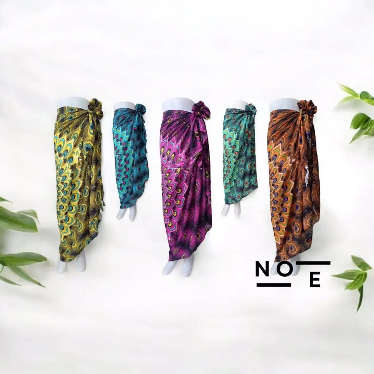 COD Kain Bali Sarung Bali Pantai Lukis Motif Merak Hiasan