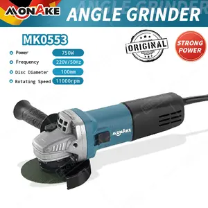 MONAKE Mesin Gerinda Tangan 4 inch 100mm (COD) Angle Grinder M0553 mini Grinda