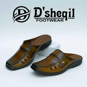 Sepatu Slop Bustong Kulit Sepatu Sandal Slop Kulit Shoes