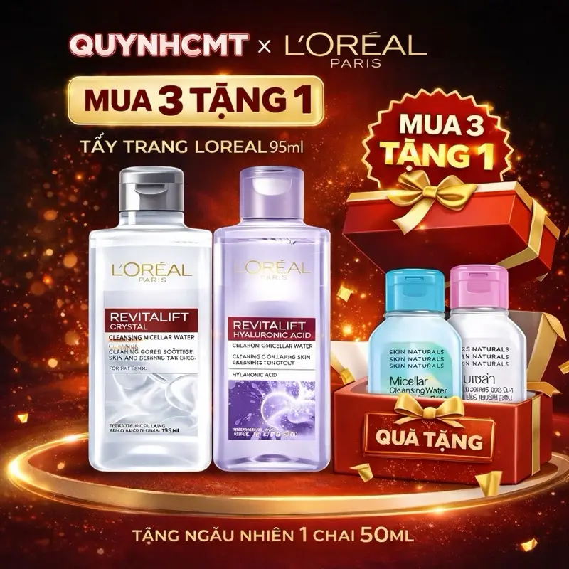 Nước Tẩy Trang L'oreal 95ml cho mọi loại da - Cosmetic